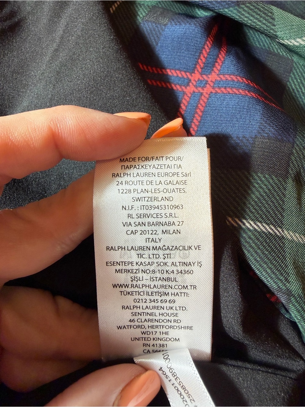 Lauren Ralph Lauren Plaid Midi Dress Women’s Size 18 Pine Green Navy Red NWT - Picture 11 of 12